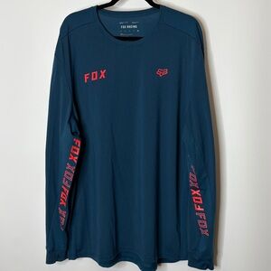 Fox Racing Ranger long-sleeve performance jersey in dark indigo, XXL
